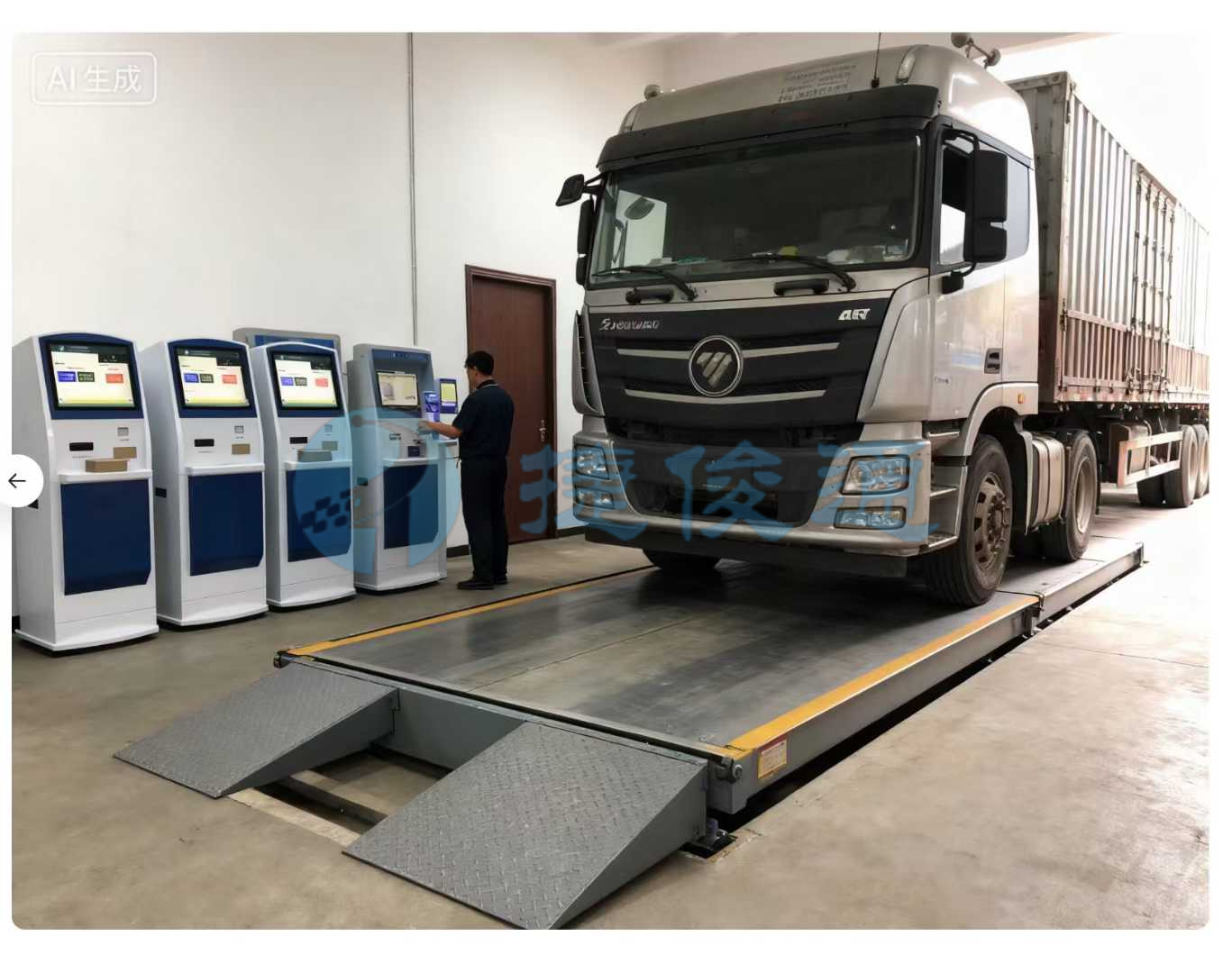 无人值守自助扫码过磅系统,共享地磅计量收费自助过磅机