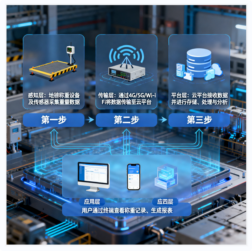 无人值守称重系统四层架构图