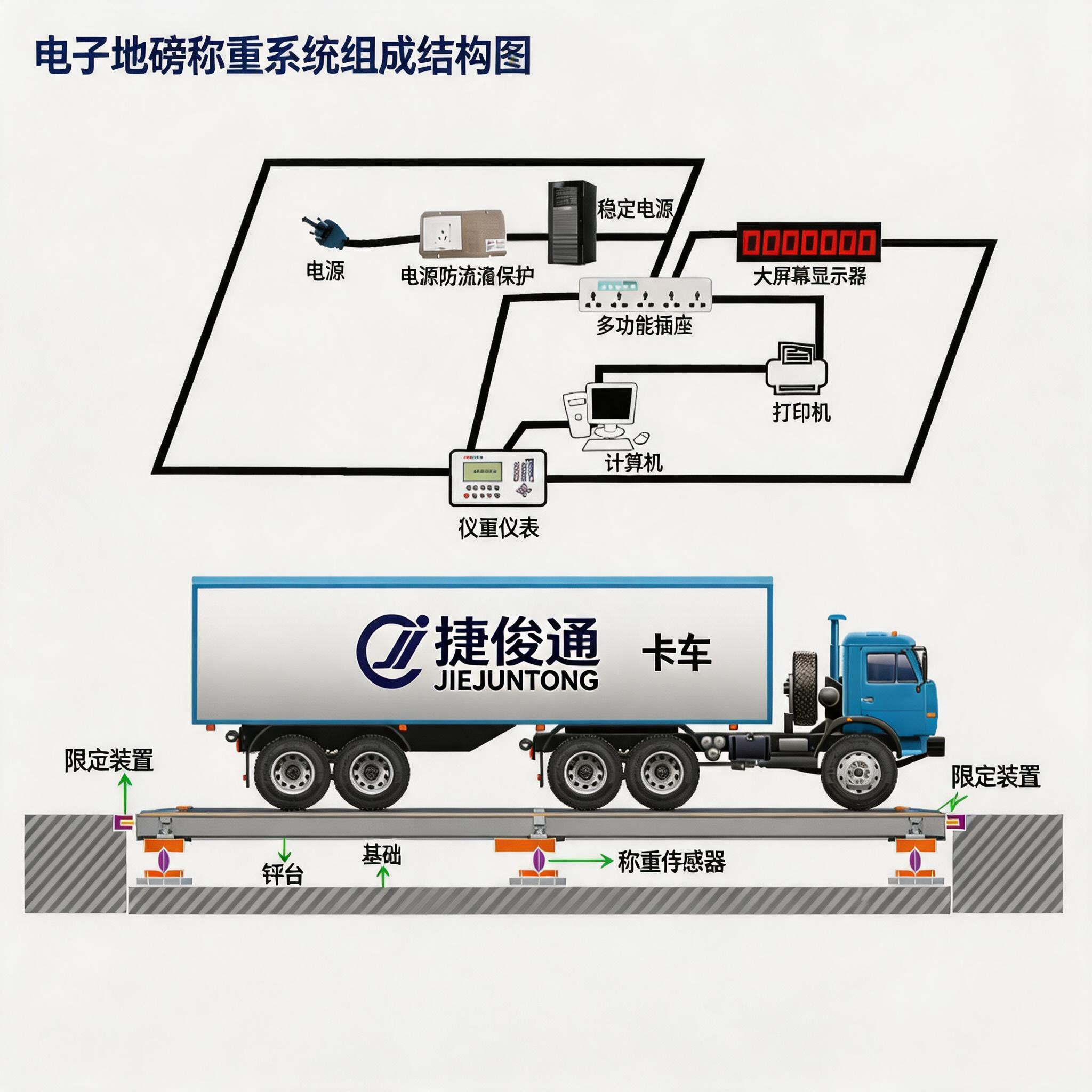 地磅称重系统核心组成