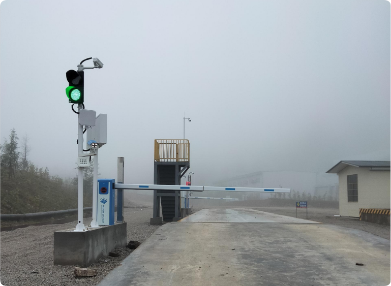 矿山无人值守称重系统车辆过磅流程图