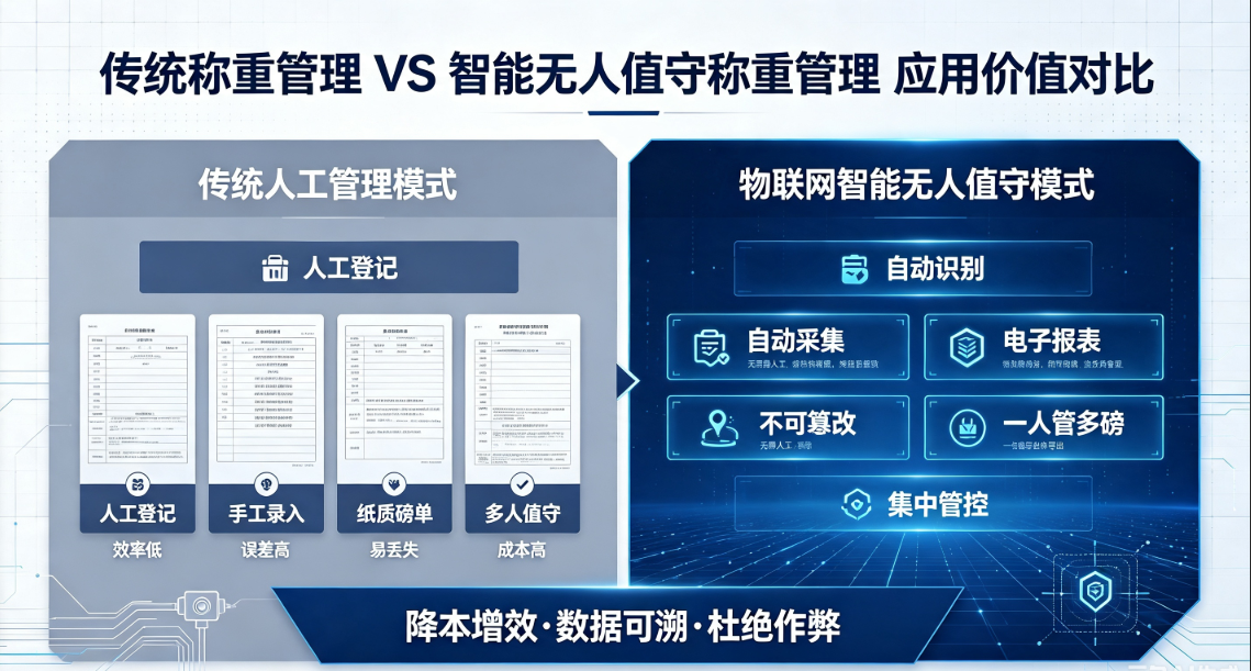 汽车衡称重管理系统应用价值对比图