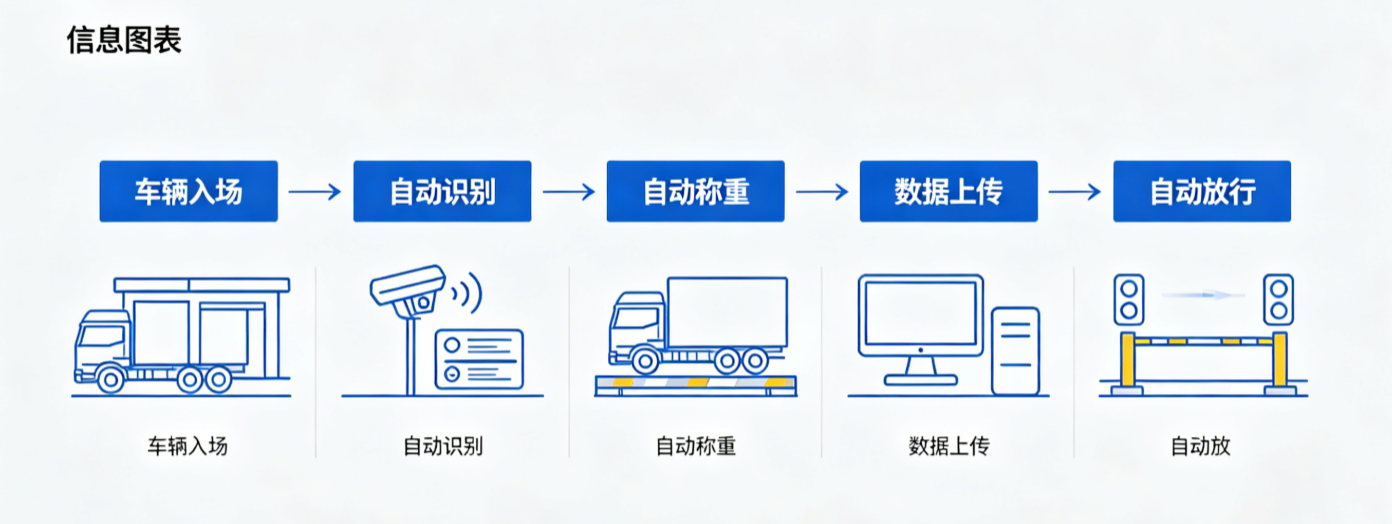无人值守汽车衡工作流程图